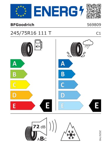 Bfgoodrich TRAIL TERRAIN T/A OWL 245/75 R16 111 T