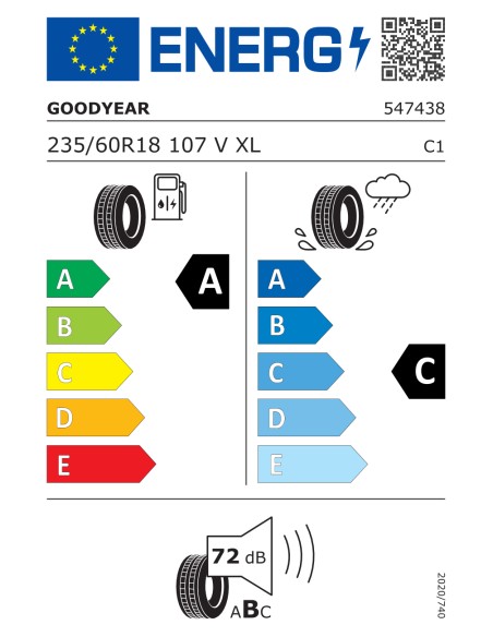 GoodYear EAGLE F1 (ASYMMETRIC) SUV AT 235/60 R18 107 V