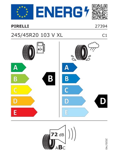 Pirelli SCORPION ZERO ALL SEASONS 245/45 R20 103 V EXTRALOAD