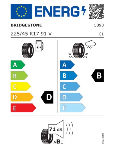 Bridgestone TURANZA T001 225/45 R17 91 V