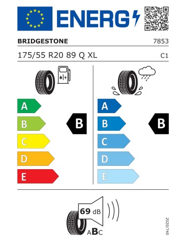 Bridgestone ECOPIA EP500 * 175/55 R20 89 Q
