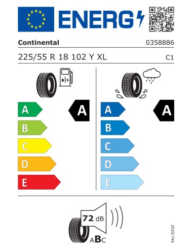 Continental ECOCONTACT 6 225/55 R18 102 Y EXTRALOAD
