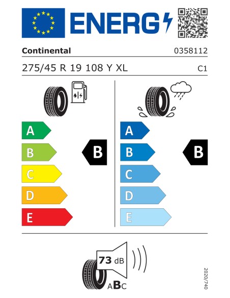 Continental PREMIUM 6 275/45 R19 108 Y