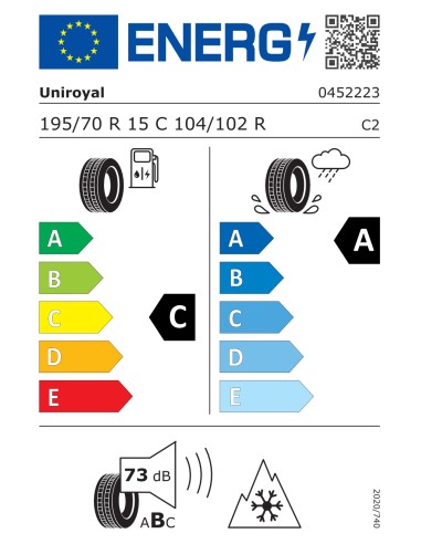Uniroyal AllSeasonMax 195/70 R15C 104/102 R
