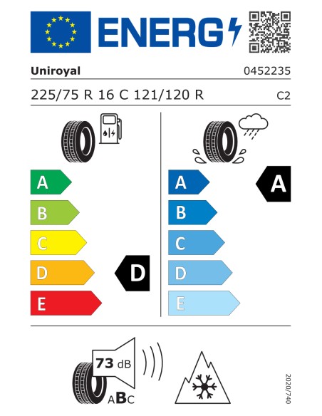 Uniroyal AllSeasonMax 225/75 R16C 121/120 R