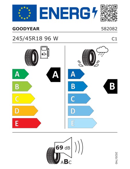 GoodYear EAGLE F1 (ASYMMETRIC) 3 245/45 R18 96 W